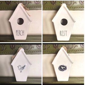 NEW Rae Dun REST & PERCH Birdhouses Bird House 9”
